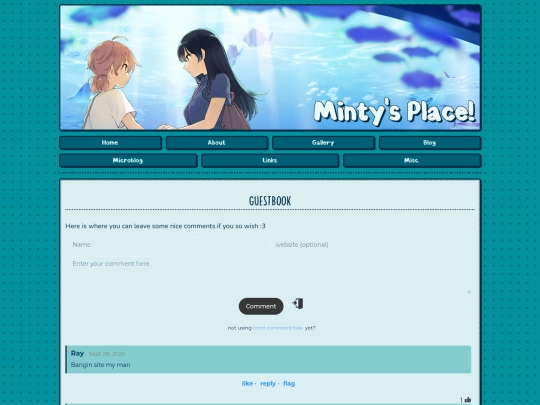Guestbook screenshot