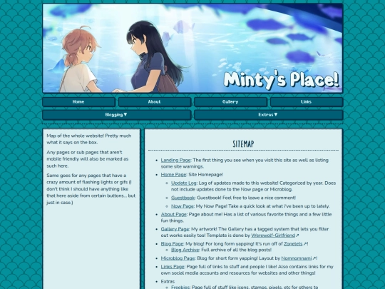 Sitemap screenshot