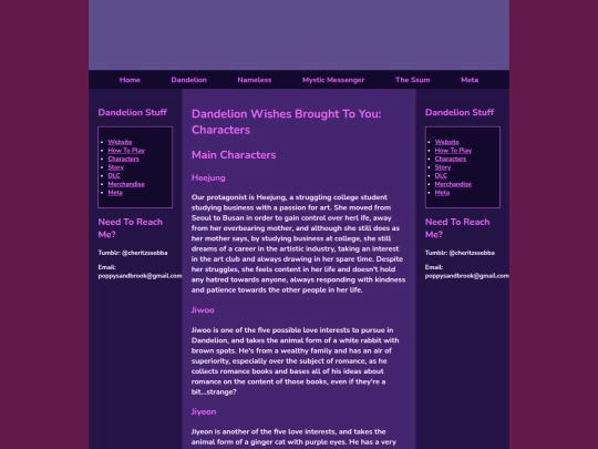 dcharacters screenshot