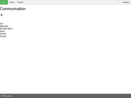 sxostore/communication screenshot
