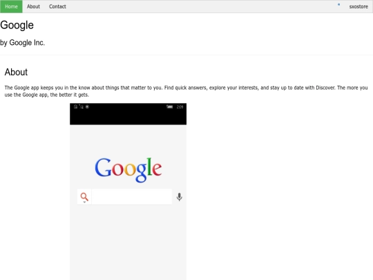 sxostore/internet/google screenshot