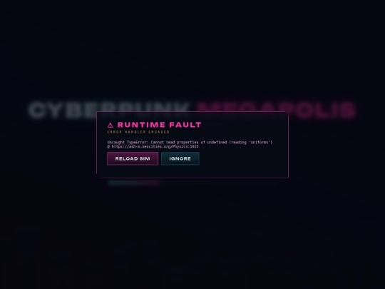 Physics screenshot