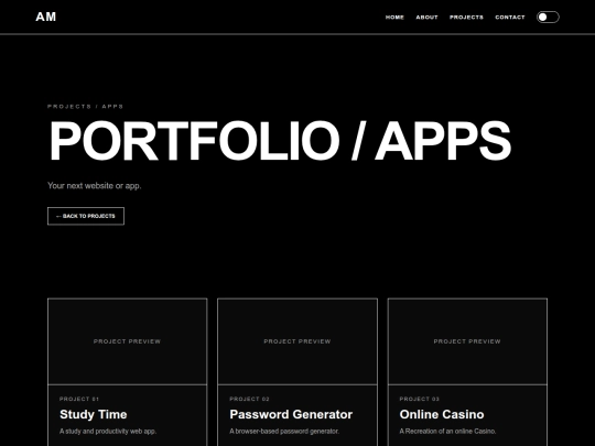 portfolio screenshot