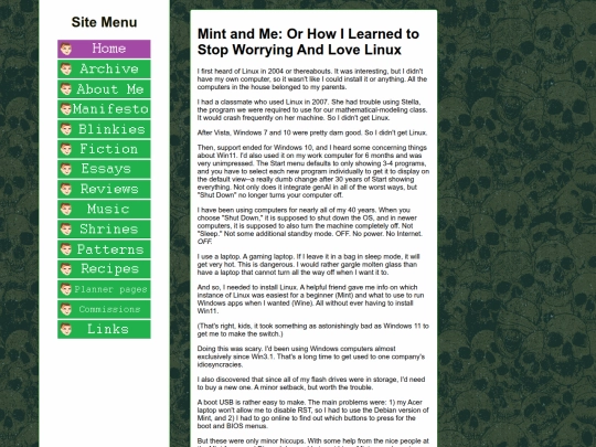 essays/linux screenshot
