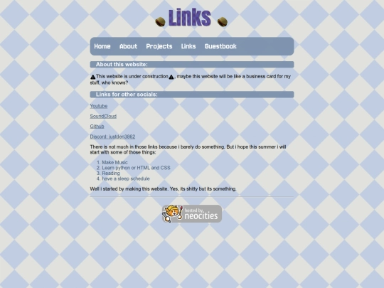 links screenshot
