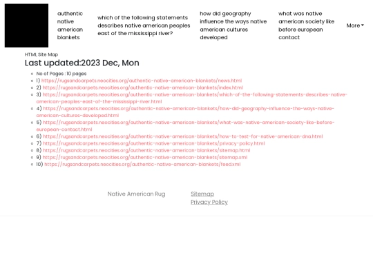 authentic-native-american-blankets/sitemap screenshot