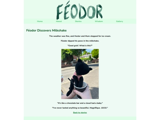 stories/feodordiscoversmilkshake screenshot