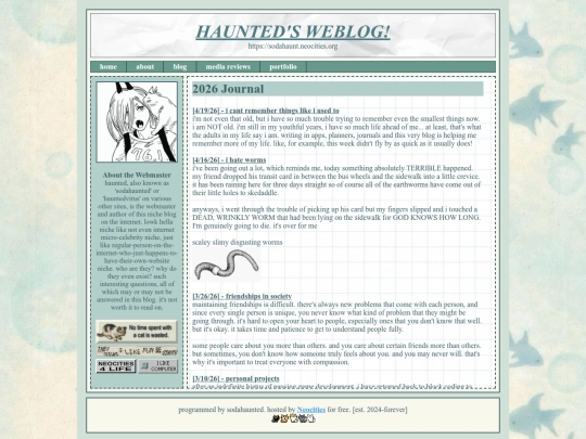blog screenshot