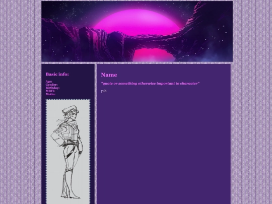 charactertest screenshot