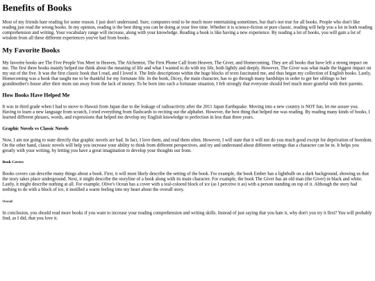 Books screenshot
