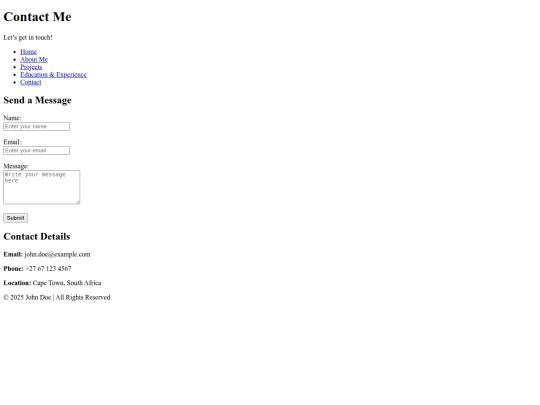 contact screenshot