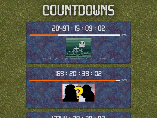 countdowns screenshot