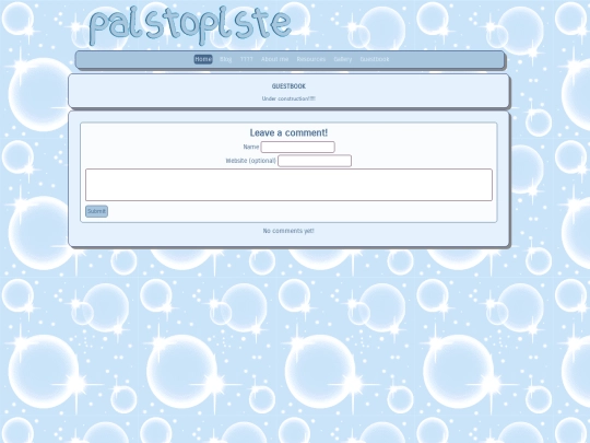 guestbook screenshot