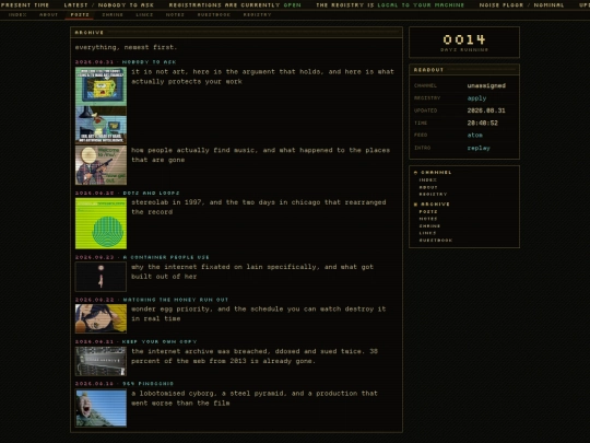 posts screenshot