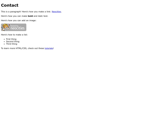 contact screenshot