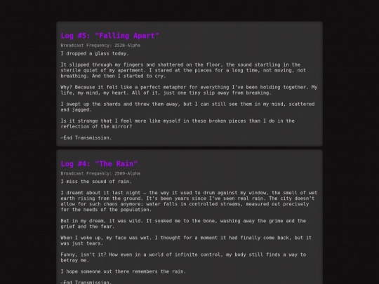 logs screenshot