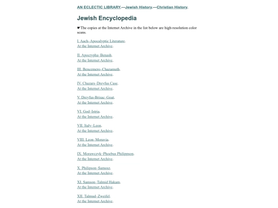 Christian-History/Jewish-Encyclopedia screenshot