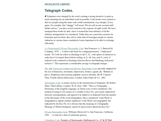 Telegraph-Codes screenshot