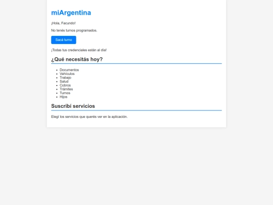 mi argentins/miargentina screenshot