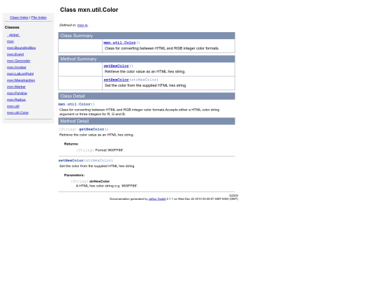 Code10/mxn.util.Color screenshot