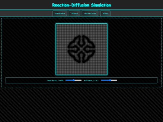 simulations/Reaction diffusion simulation screenshot