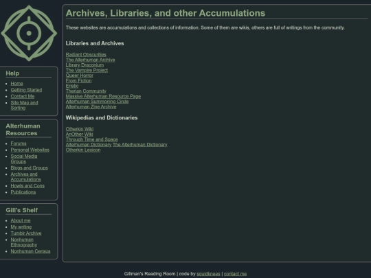 links/archives screenshot