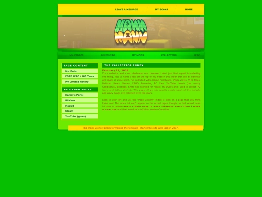 collectionindex screenshot