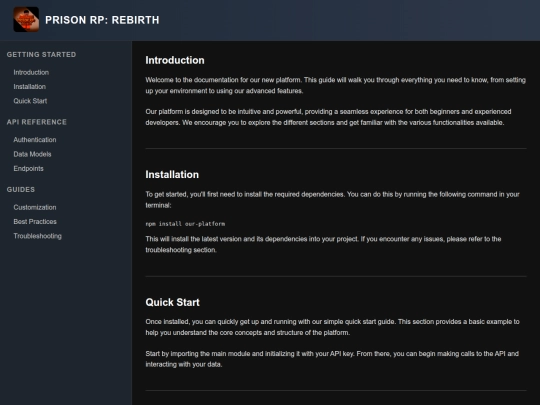 Docs screenshot