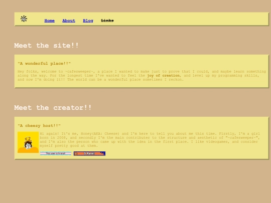 Aboutpage screenshot