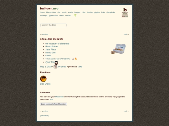 sites-i-like-05-02-25 screenshot