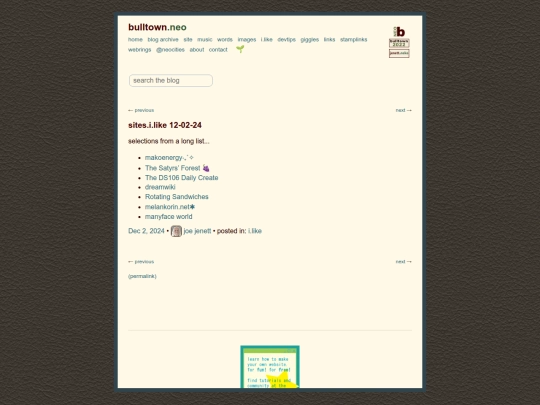 sites-i-like-12-02-24 screenshot