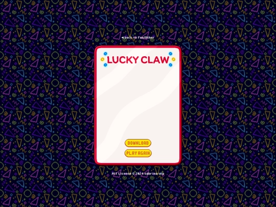 fun/claw-machine-results screenshot