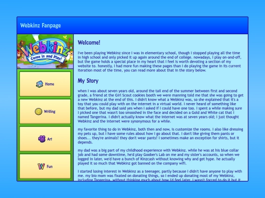 fun/webkinz screenshot