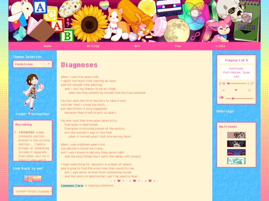 writing/diagnoses screenshot