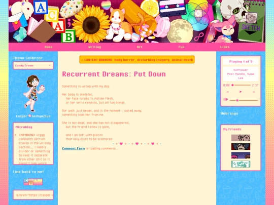 writing/put-down screenshot