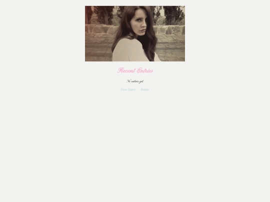 recent-entries screenshot