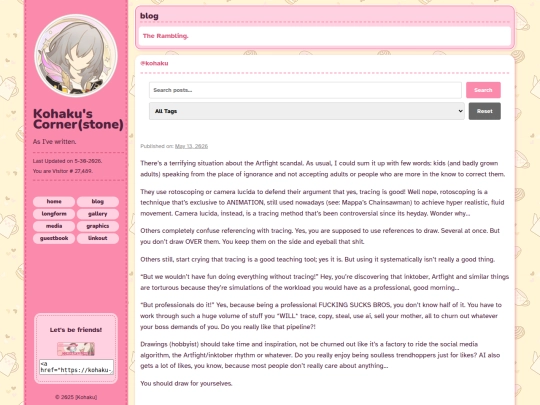 blog screenshot