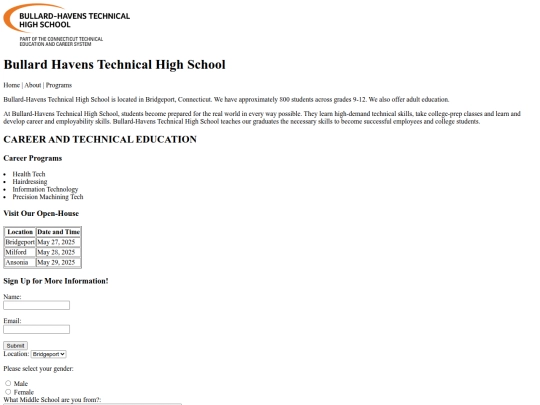 WEB-DESIGN/1-HTML/BullardOpenHouse screenshot