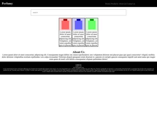 perfumy project screenshot