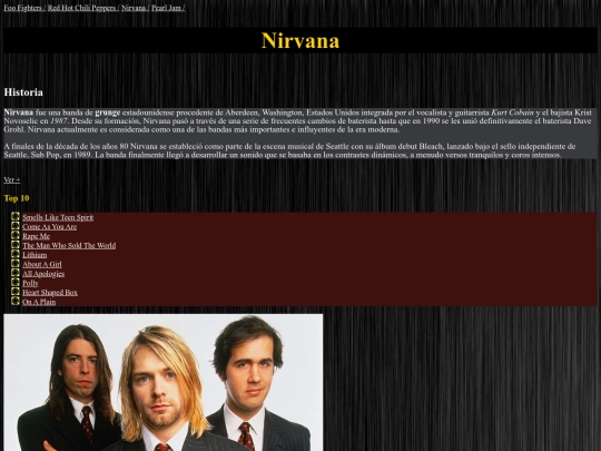 paginas/nirvana screenshot