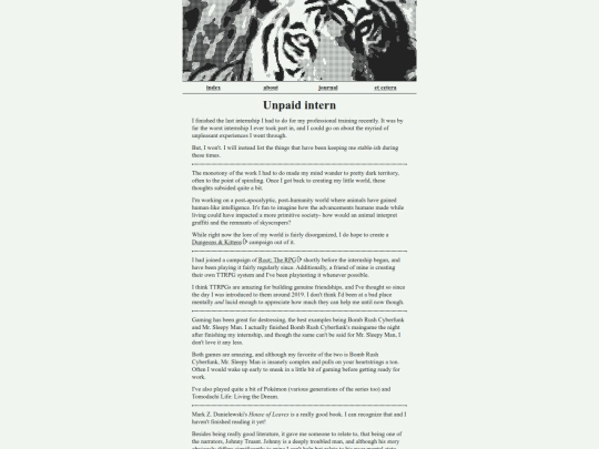 journal/unpaid-intern screenshot