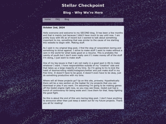 blogs/creatingstuff screenshot