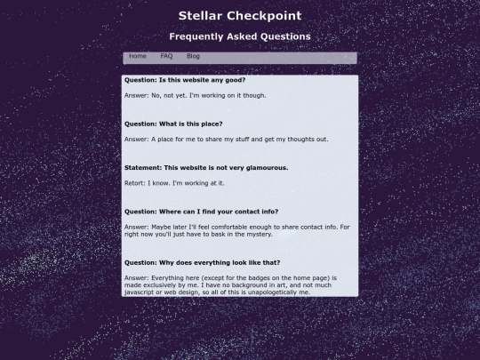 faq screenshot