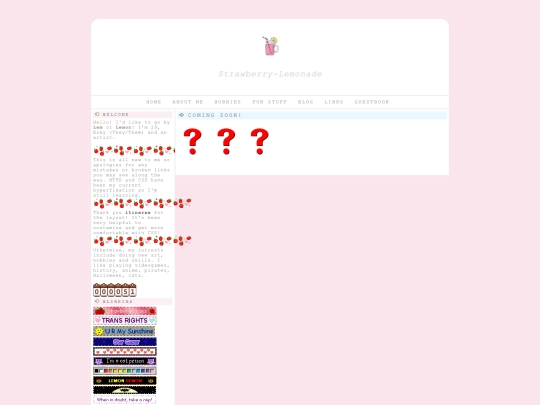 Blog screenshot