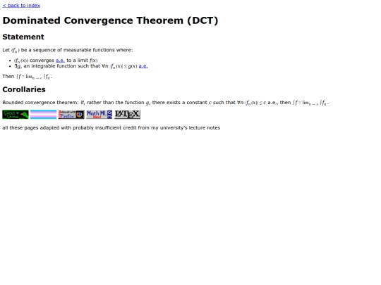 notes/maths/integration/dominated-convergence-theorem screenshot