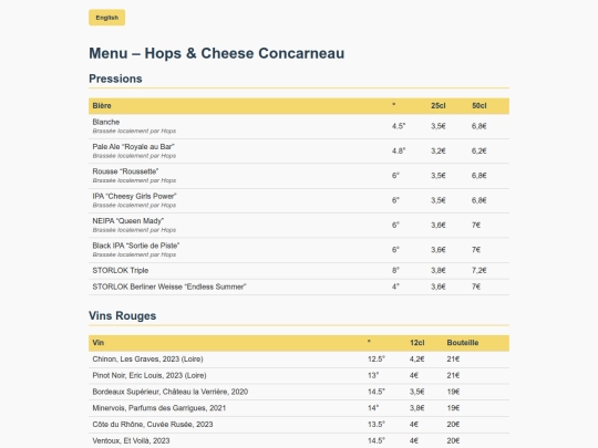 menutest45 screenshot