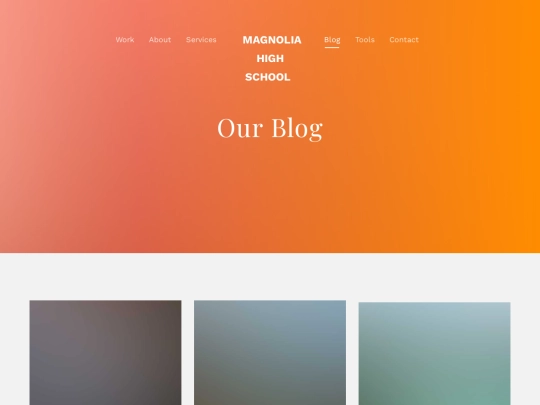 magnolia website/blog screenshot