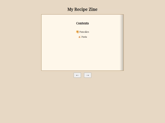recipebook screenshot