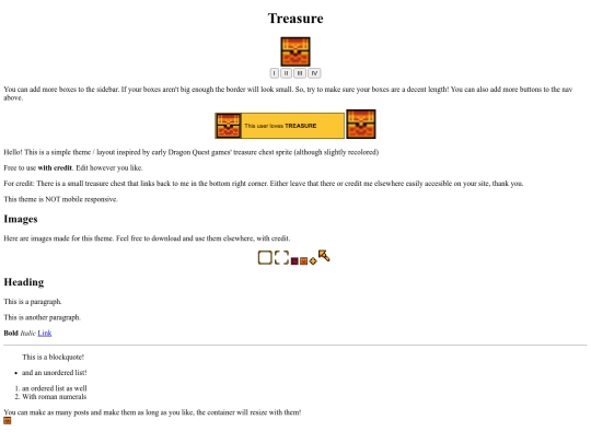 treasure theme/treasure screenshot