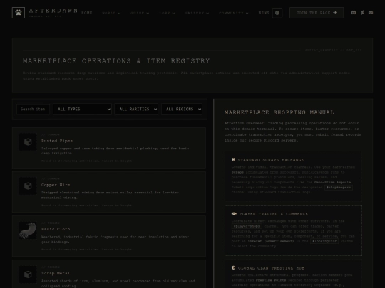 market-items screenshot